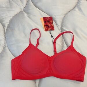 Honeylove Coral-Red Wireless Seamless Support Bra